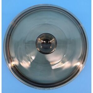 Pyrex Vision Ware Amber Brown 8 3/4" #29 Replacement Skillet Lid